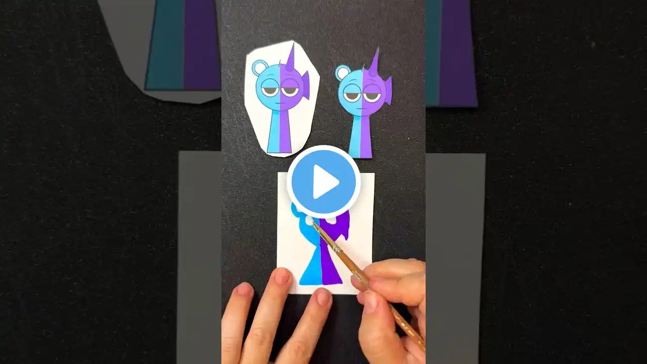 Perfect Cutout incredibox Sprunki Surple, Drawing and Paint #sprunkioc #cutout