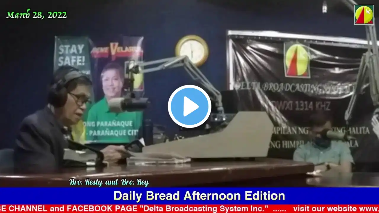 DWXI 1314 AM Livestream (Monday - March 28, 2022) #dailybreadafternoonedition