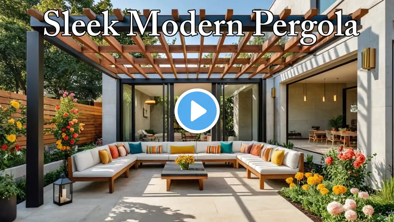 Top +120 Sleek Modern Pergola And Seating Garden Ideas 2025 | The Ultimate Backyard Makeover Guide.