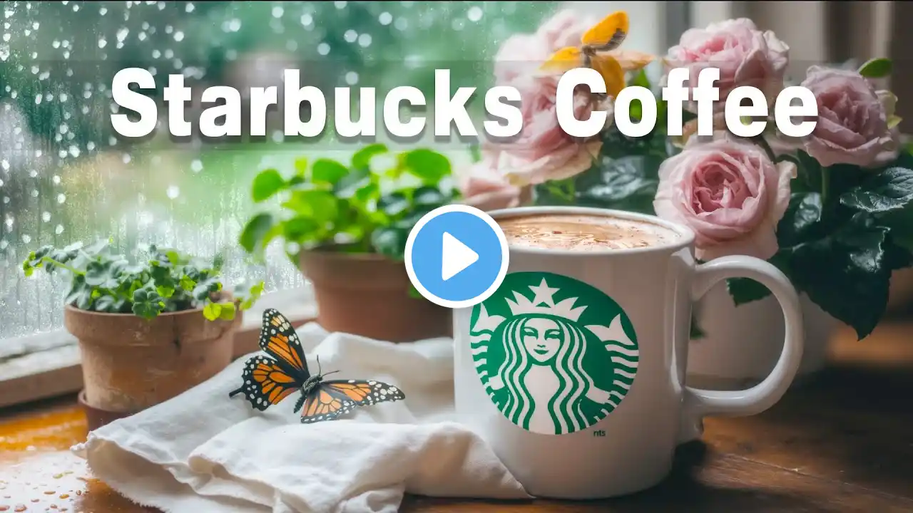 Playlist | Rainy Jazz Relaxing Music 🌧️ Cozy Starbucks Coffee BGM with Smooth Jazz Melody for Work