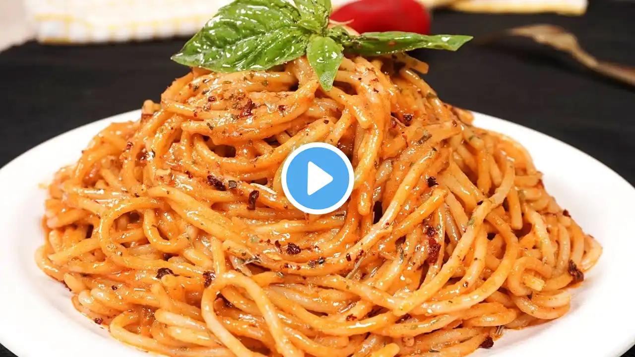 Classic Tomato Spaghetti - Spaghetti Pasta In Tomato Sauce | Easy Pasta Recipe