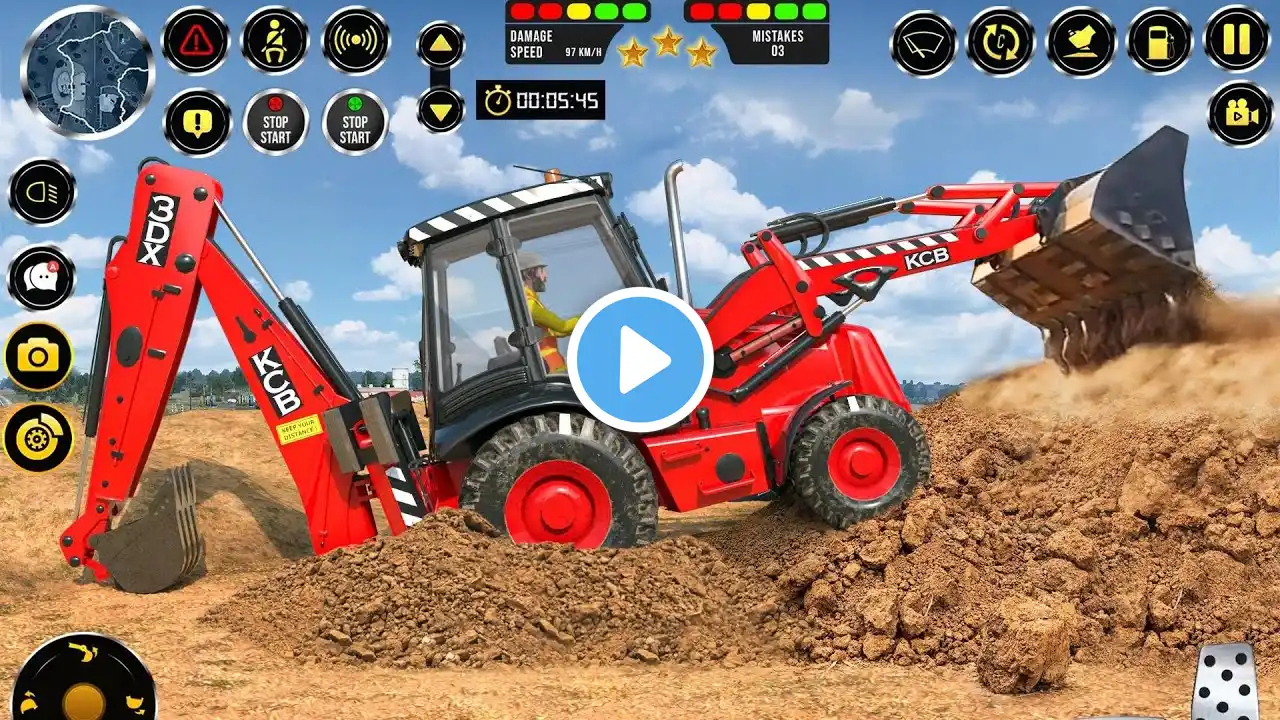 Real Construction Simulator 3D #2 - JCB Excavator Driving Game - Android Gameplay part 2