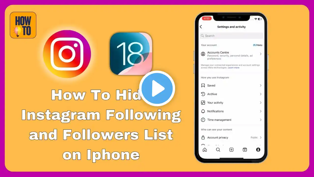 How To Hide Instagram Following and Followers List on Iphone