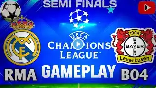 REAL MADRID VS LEVERKUSEN || UEFA CHAMPIONS LEAGUE • SEMIFINAL•FIRST LEG|| FC MOBILE 25.