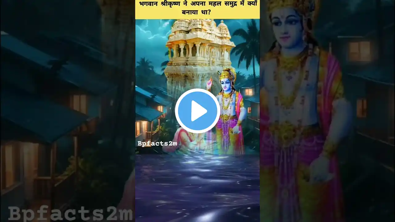 श्री कृष्ण ने अपना महल समुद्र किनारे ही क्यों बनाया #facts #devotionalsong #hindudevotionalsong