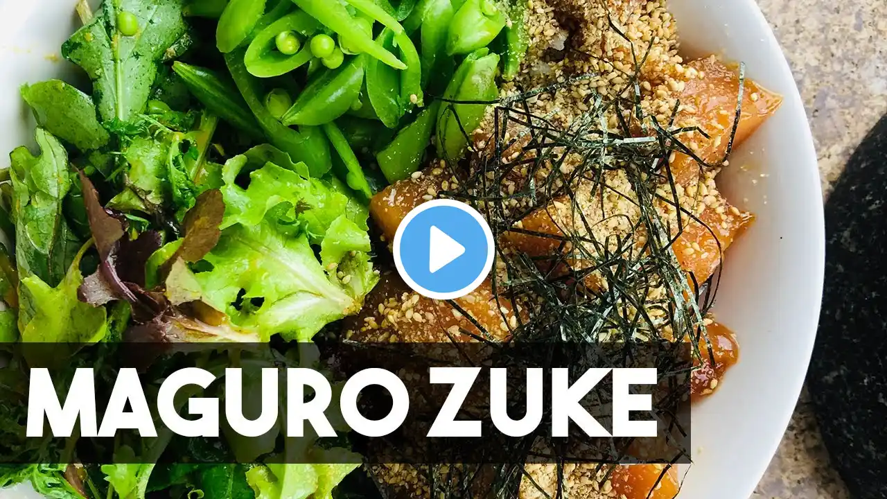 Maguro Zuke - Japanese Marinated Raw Tuna Bowl