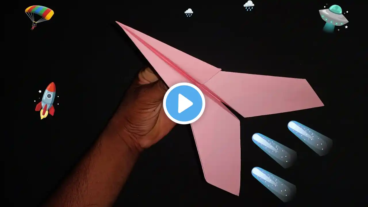 EASY Paper Plane that FLY FAR || BEST Paper Airplanes || Super Sonic Plane