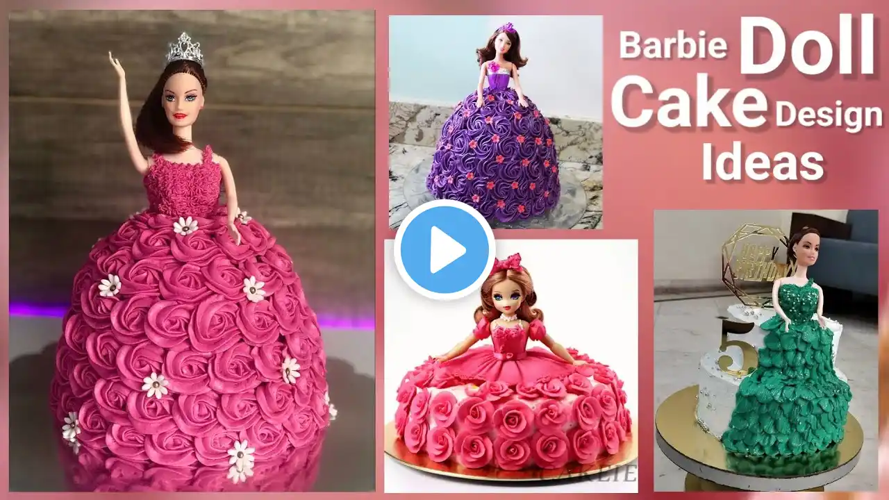 Doll Cake Design Ideas 2025 ll Barbie Doll Cake Design ll Doll Cake ll Birthday Doll Cake Design ll