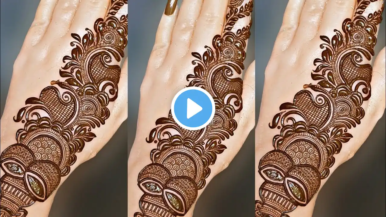 ARABIAN MEHANDI DESIGN ll INDO WESTERN WEDDING MEHANDI DESIGN BACKHAND MEHNDI DESIGN MEHENDI DESIGN