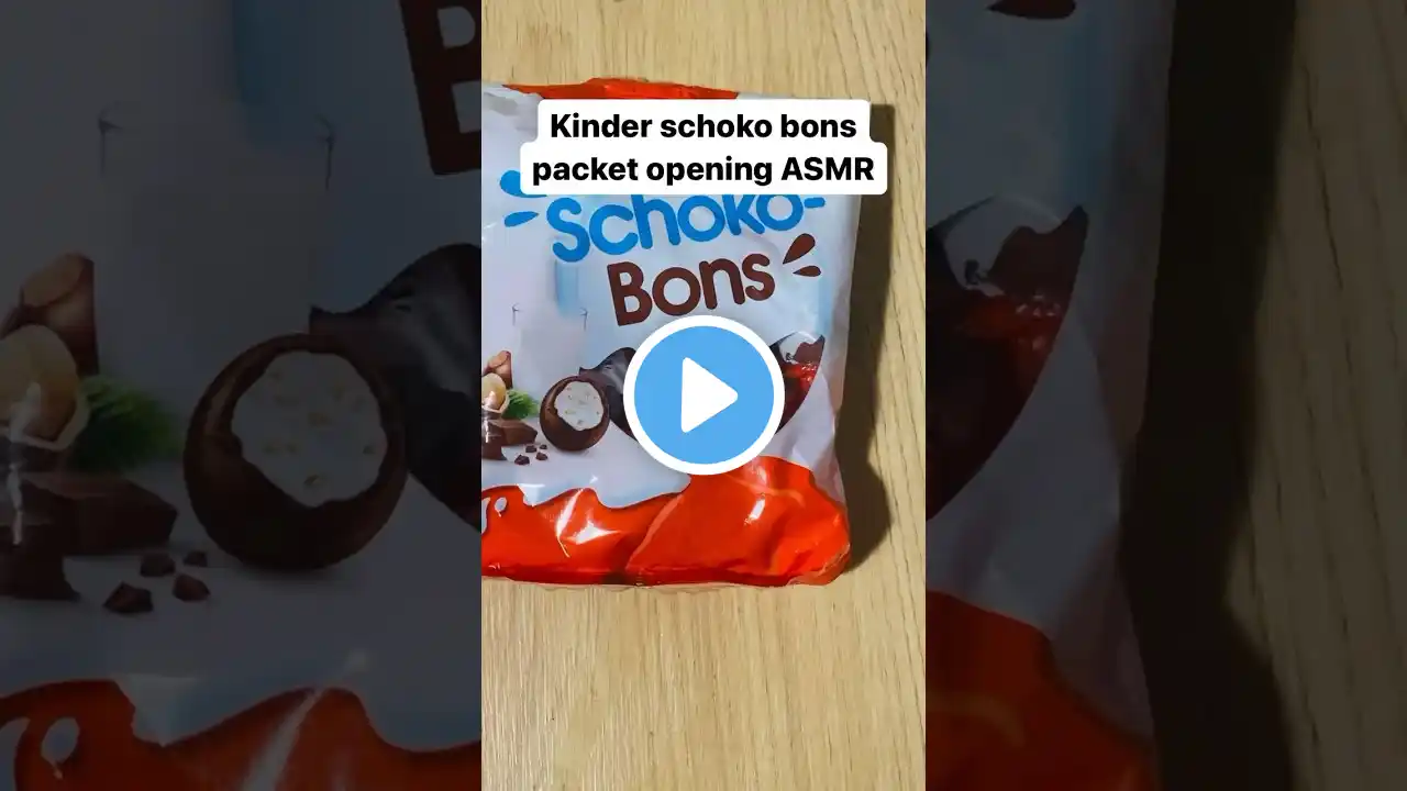 Kinder schoko bons packet opening ASMR #asmr #youtubeshorts #shortfeed #shorts #viral #trending