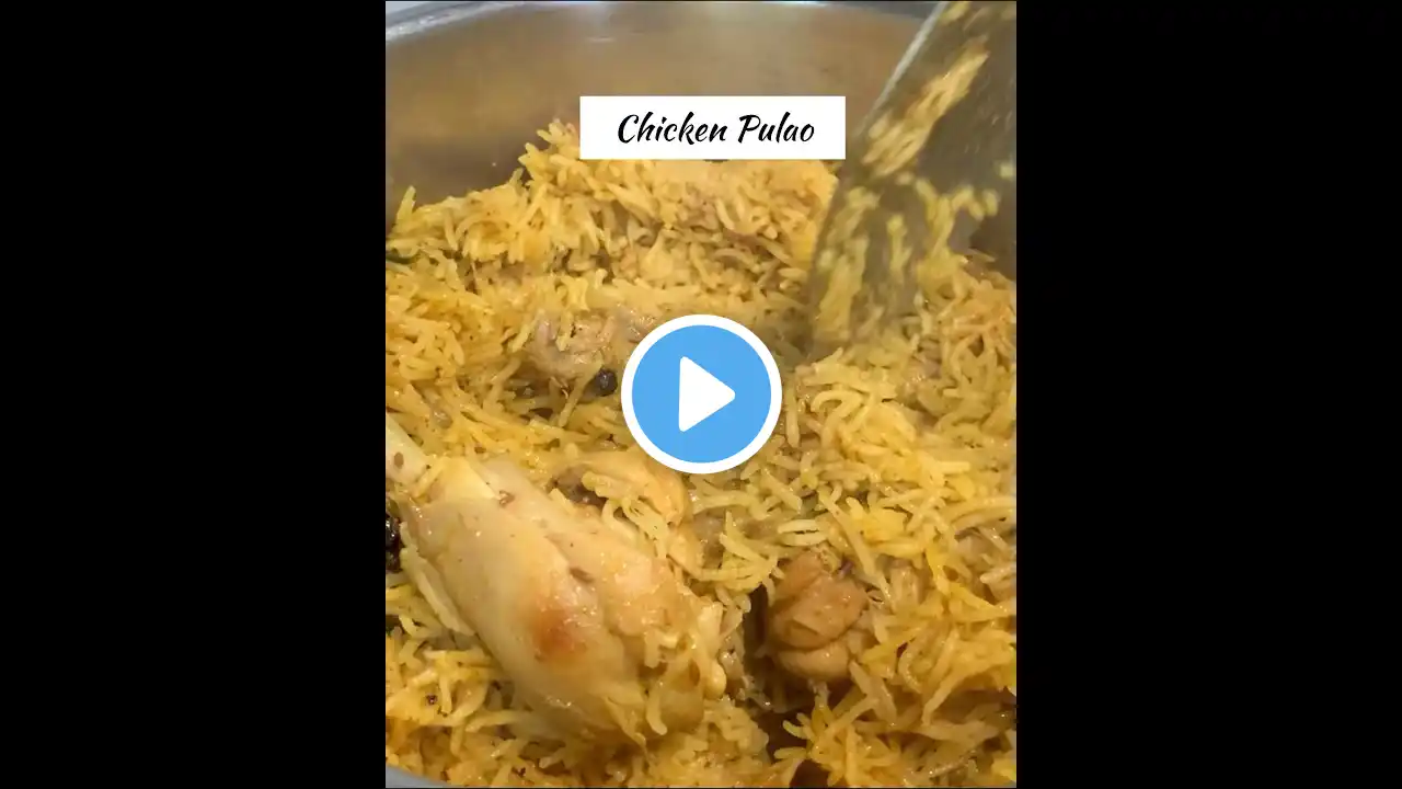 Easy Chicken Pulao Recipe 😍 #shorts #pulao #chicken #trending #reels #viral #ytshorts