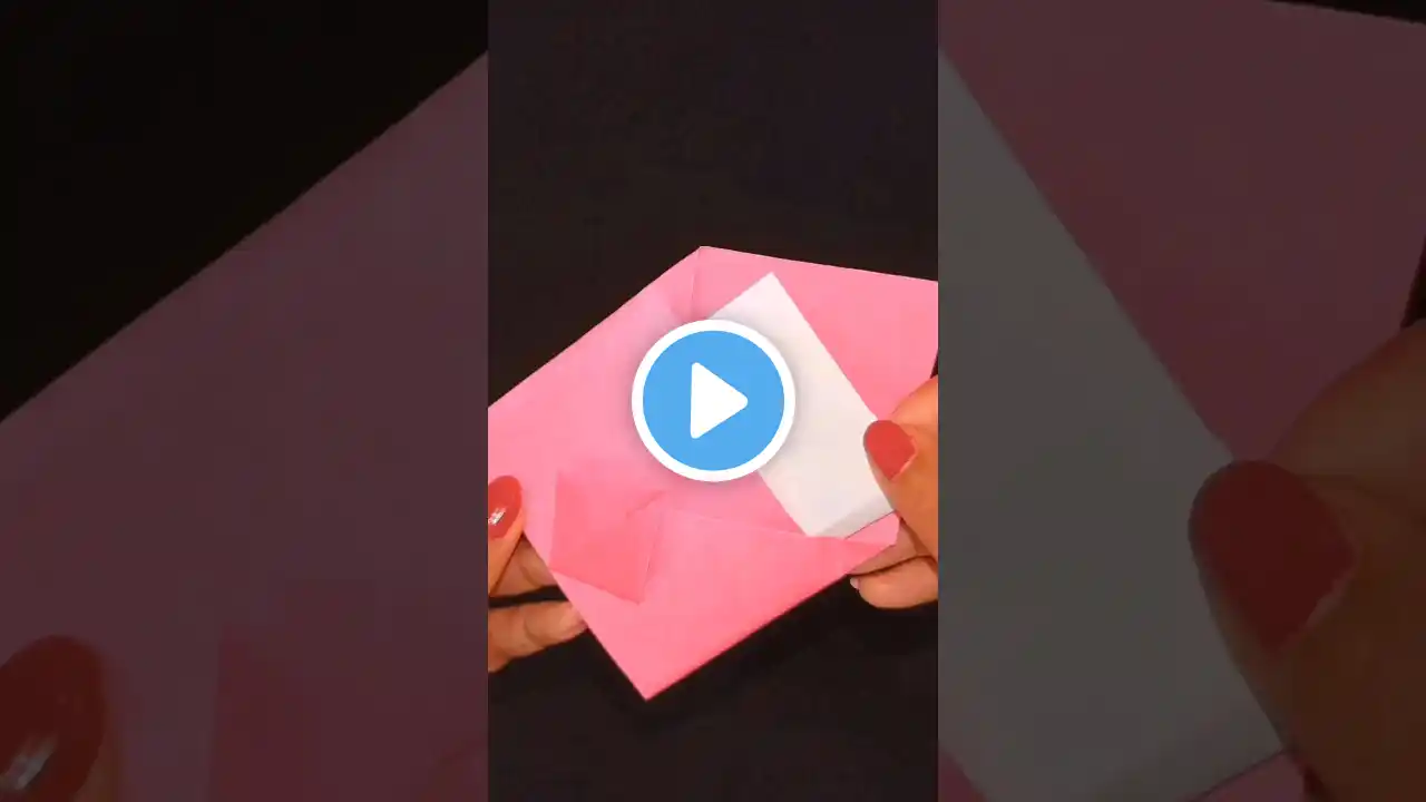 Easiest DIY Diamond Envelope ✉️ | No Glue | No Scissors | #shorts #NACrafteria #craft #envelope #diy