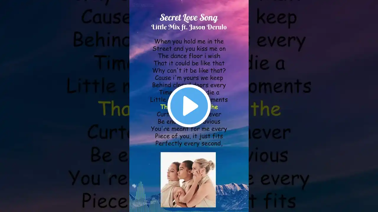 Little Mix ft. Jason Derulo - Secret Love Song (Lyrics) #shorts