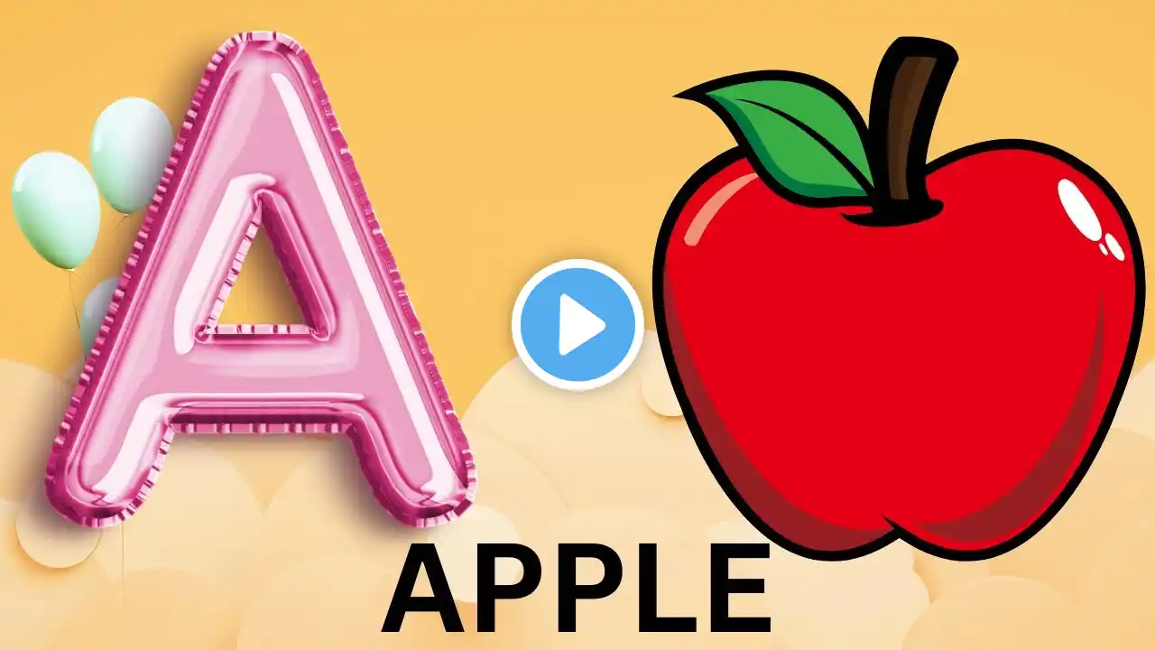 A for Apple | ABC Phonic Song | Toddler Learning Video Songs | Kids Cartoon | Alphabet Song for kids