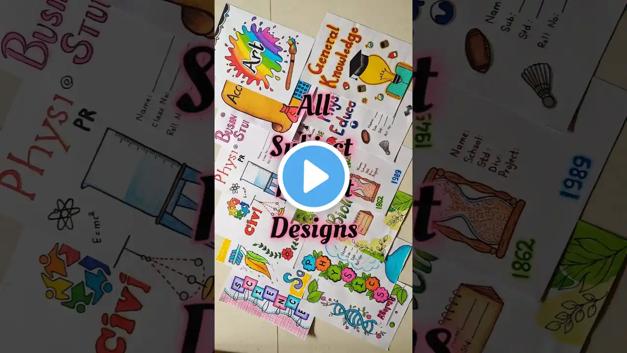 💕😲Don't miss💡🎊All Subjects Project Designs🥳✨💕 Project Work Designs #viral #shorts