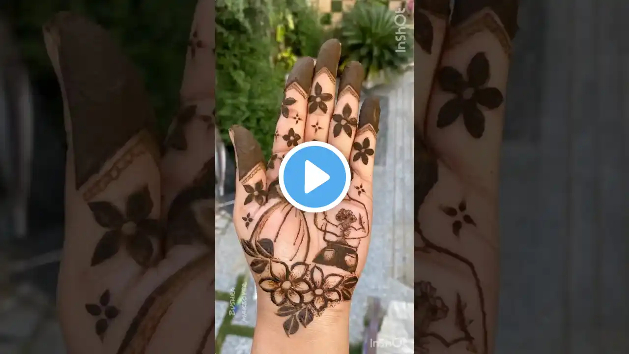 Couple Mehndi design 👨‍❤️‍💋‍👨 / mehndi design #shorts #mehndidesign #mehndi #viralvideo #ytshorts