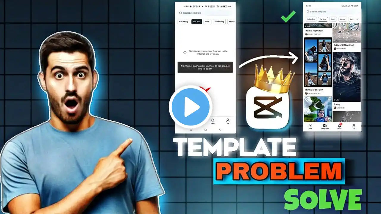 How To Fix CapCut Templates Not Working & No Network Error 🚫 Problem Solved 100% Working Trick