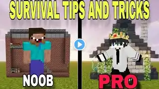 BEST SURVIVAL TIPS AND TRICKS WHICH MAKE YOU PRO IN MINECRAFT || MINECRAFT SURVIVAL TIPS AND TRICKS