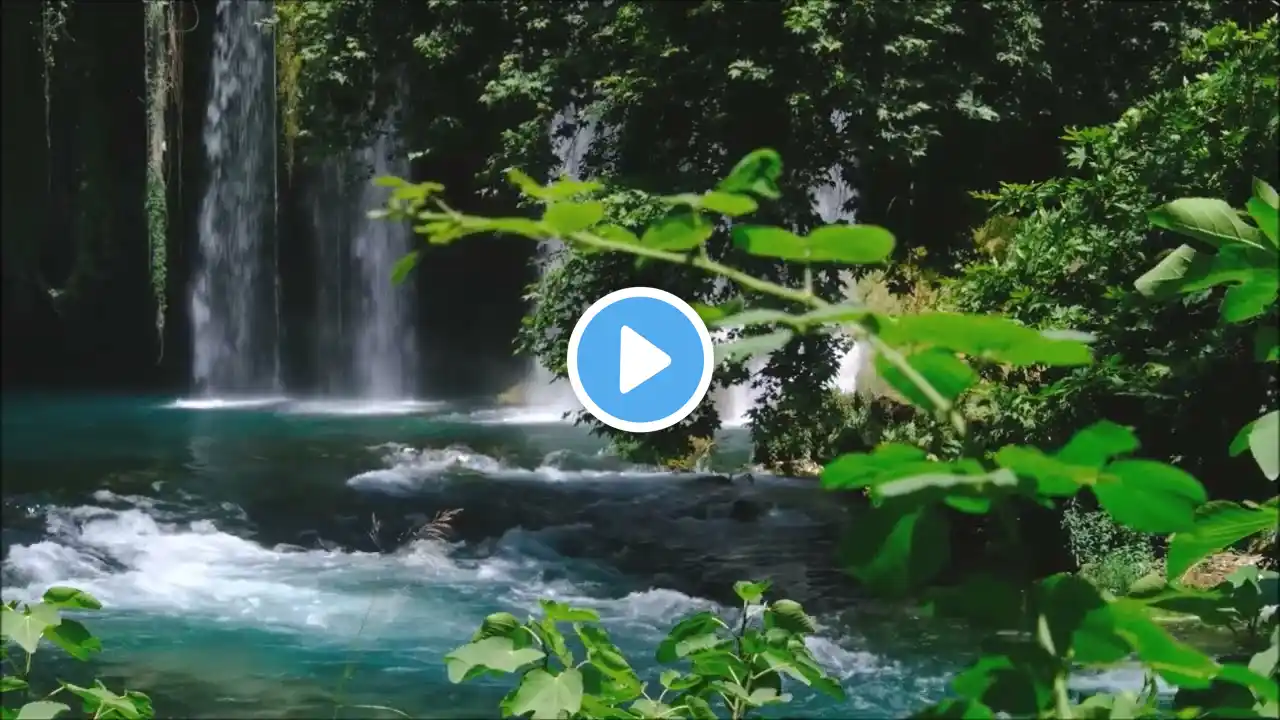 Waterfall with Relaxing Sounds For Stress Relief and Relaxation * Best Waterfall 4К * White noise