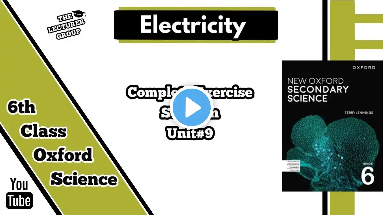 Electricity Unit 9 | 6th | New Oxford Secondary Science Book