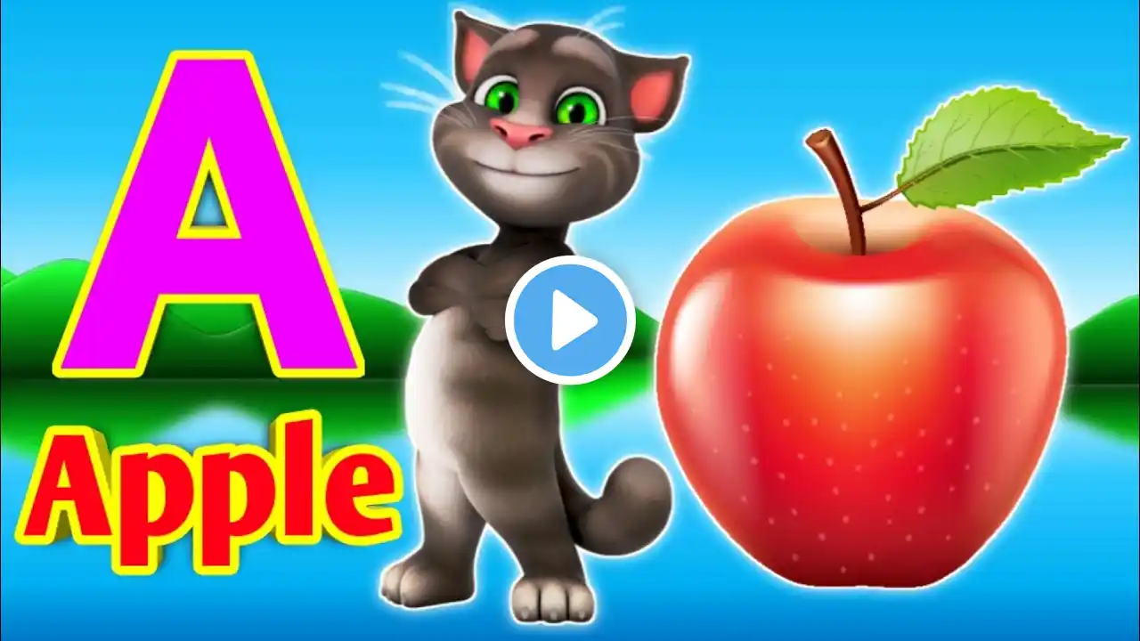 A for apple b for bus , abcd kids song, abcd rhymes video, abcd learning, | #kidstvenglish1