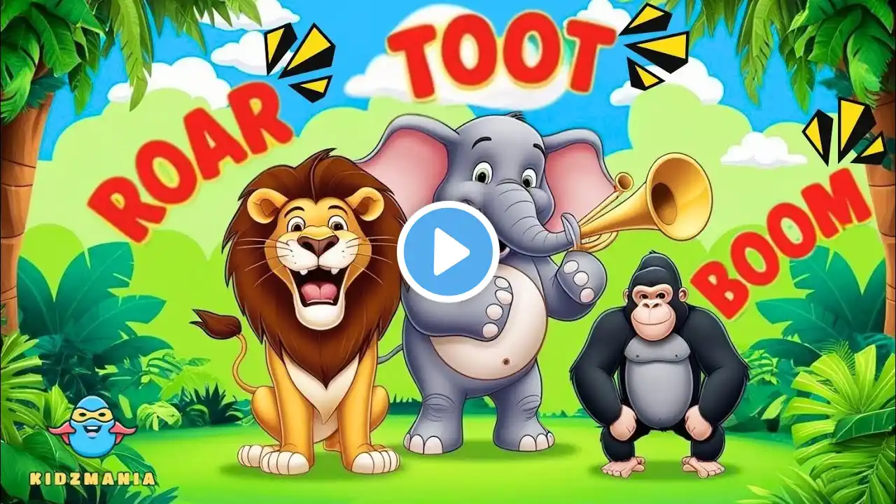 Animal Sounds & Names | Animal Sounds Song | Animals For Toddlers + More Nursery Rhymes | Kids Songs