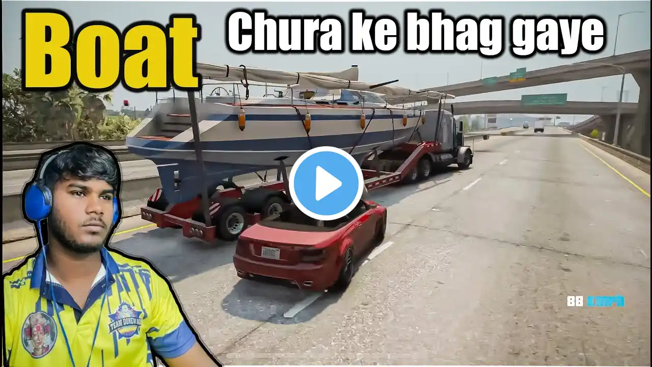 Boat churakar bhag gaye franklin ki | part 4 | GTA 5 #trending #gta #gamingsetup