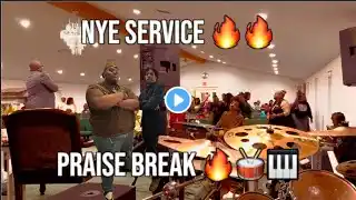 NYE PRAISE BREAK 🔥🔥 *even the musicians caught a break through #praisebreak #explore #praisebreak