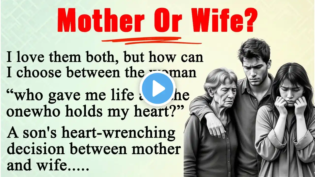 Mother or Wife? | A Story of Love and Choices | Learn English Through Story | Learn English