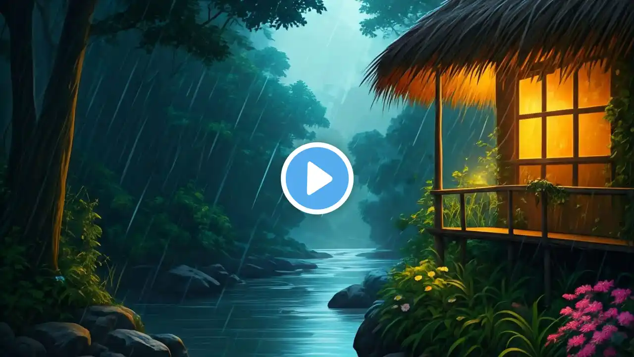 🔴 Powerful Rain and Thunder Sounds for Sleep | Soft Rain Sounds - Sleep Sounds