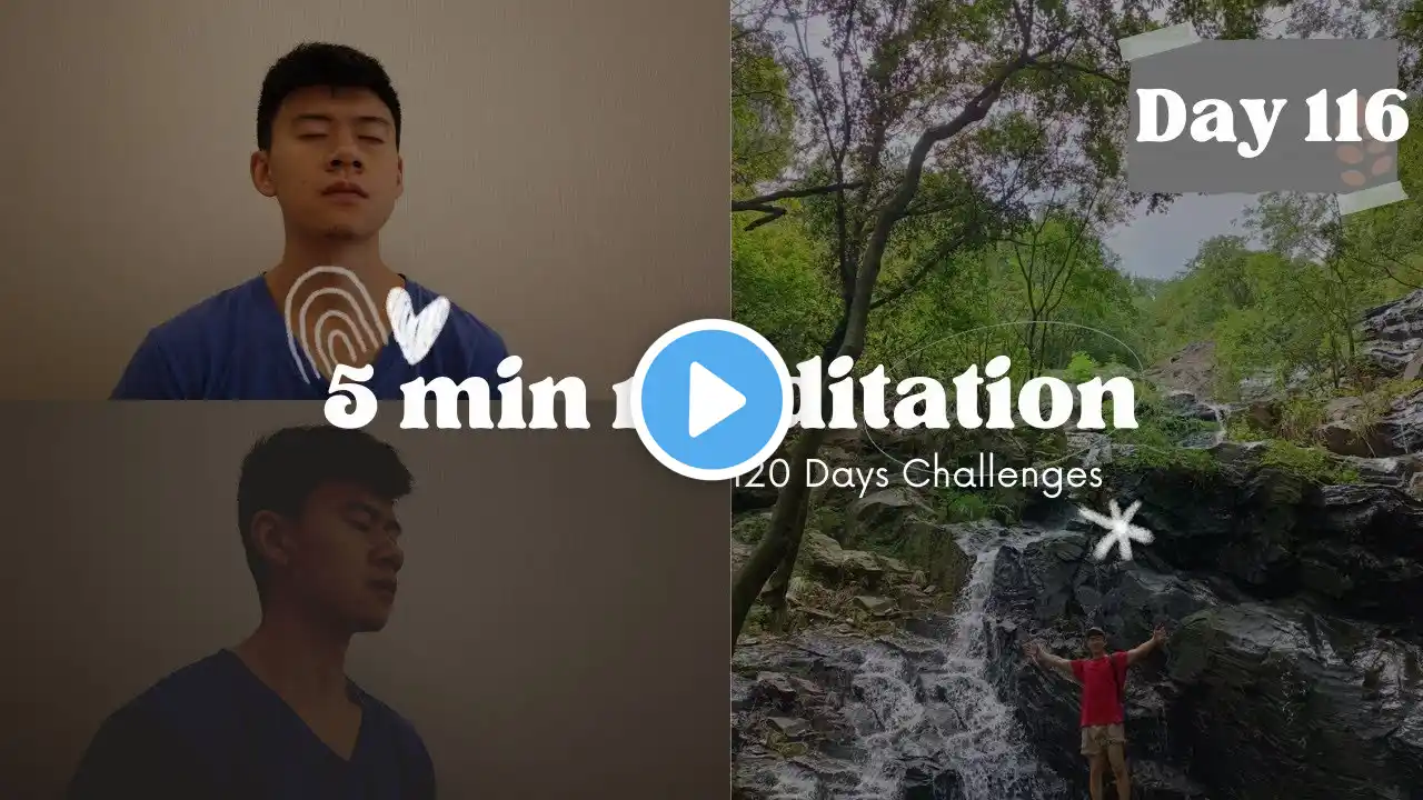 16 Week Meditation Challenge - 5 Min Daily Meditation Practice | Day 116