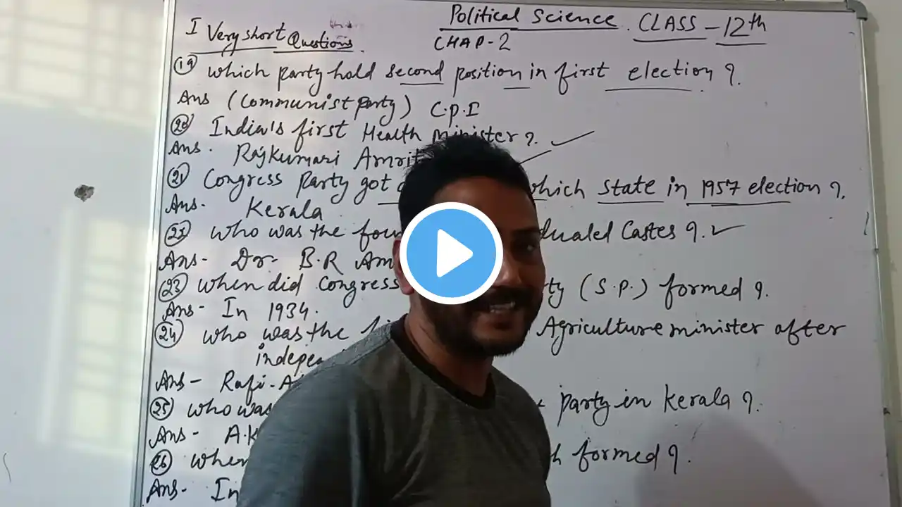 Class 12 political science most important questions by purushottam sir