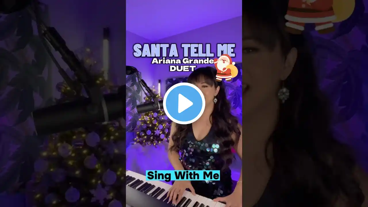 Santa Tell Me - Ariana Grande (Sing With Me) #santatellme #christmasmusic