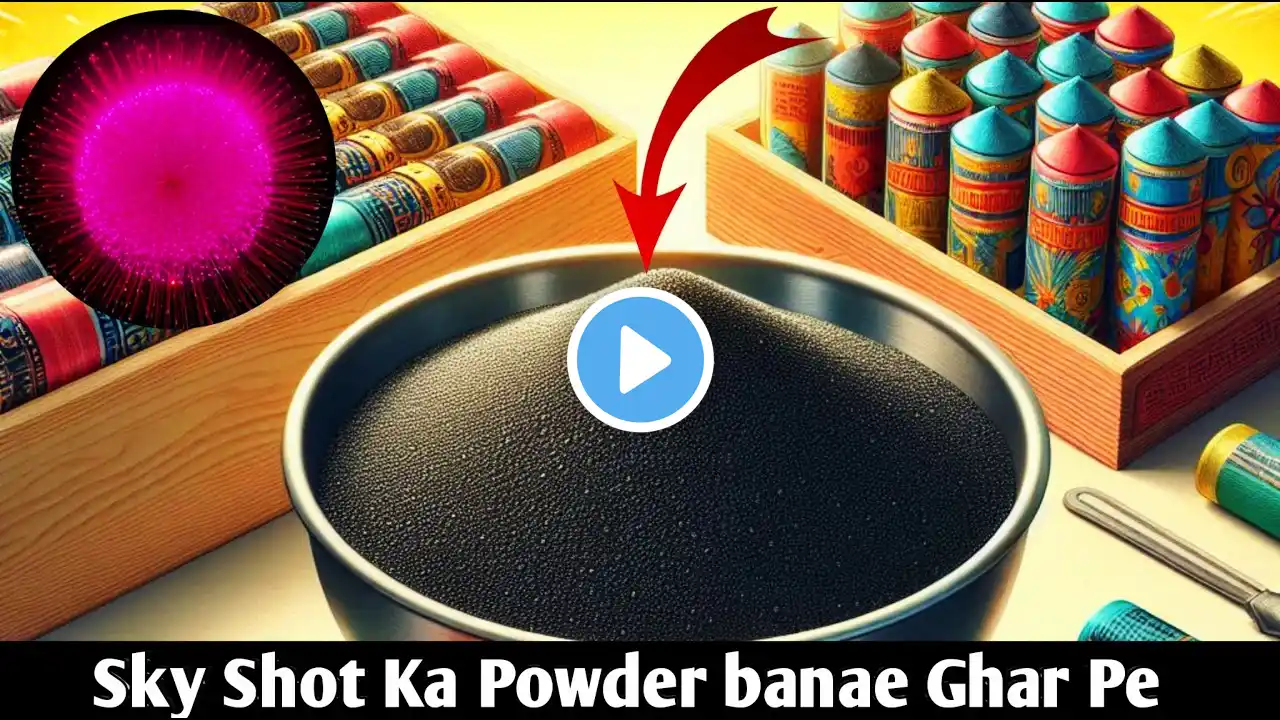 घर पर अपना खुद का विस्फोटक स्काई शॉट पाउडर बनाएं || Make Your Own EXPLOSIVE Sky Shot Powder at Home?