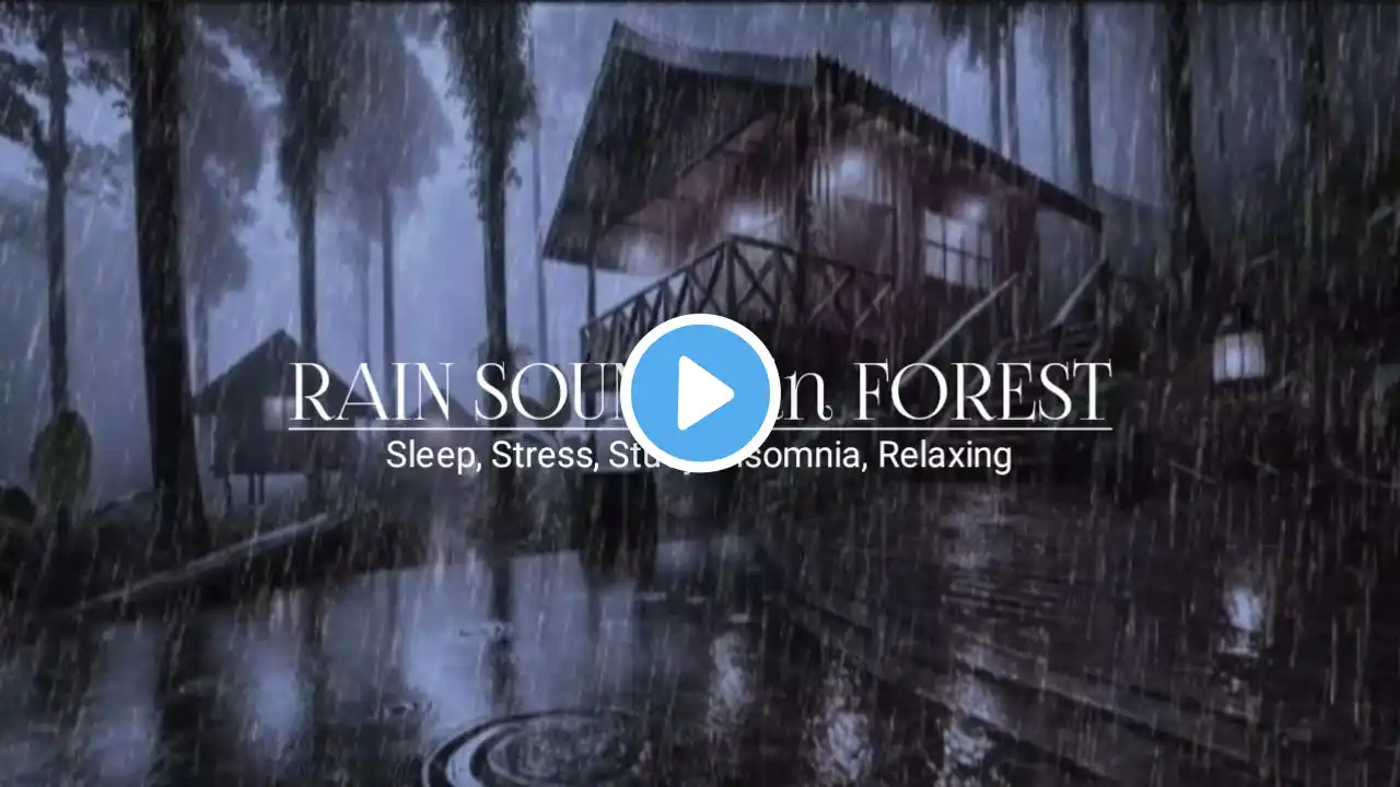 Relaxing Rain Sounds for Sleep & Stress Relief | Deep Sleep & Focus