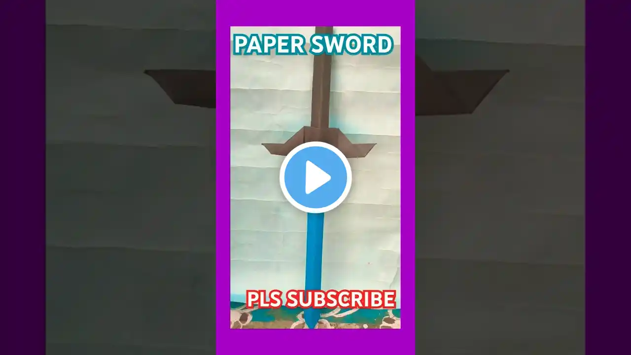 PAPER SWORD🤩🤩 EASY TO MAKE 😃😃 PLEASE SUBSCRIBE🙏🙏 #shortfeed #trendingshorts #diy