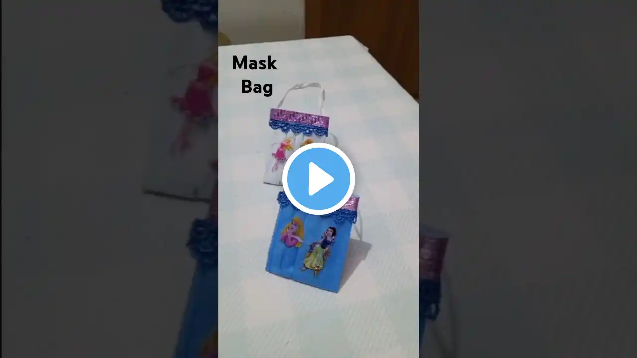 How to make a cute mini bag #cute mask bag very easy #diy mask bag#cute miniature bag with mask.