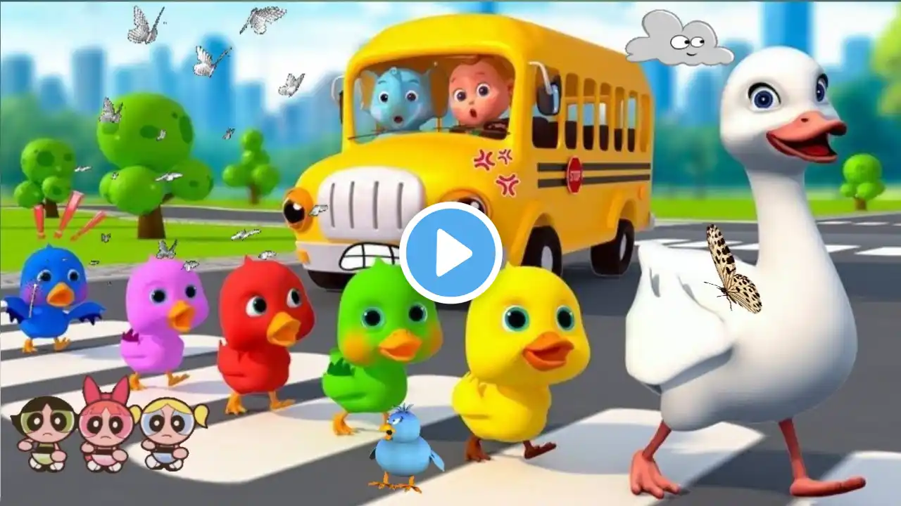 Wheels on the Birthday cartoon Bus Song! Happy Birthday by kids club rhymes!  | Nursery Rhymes