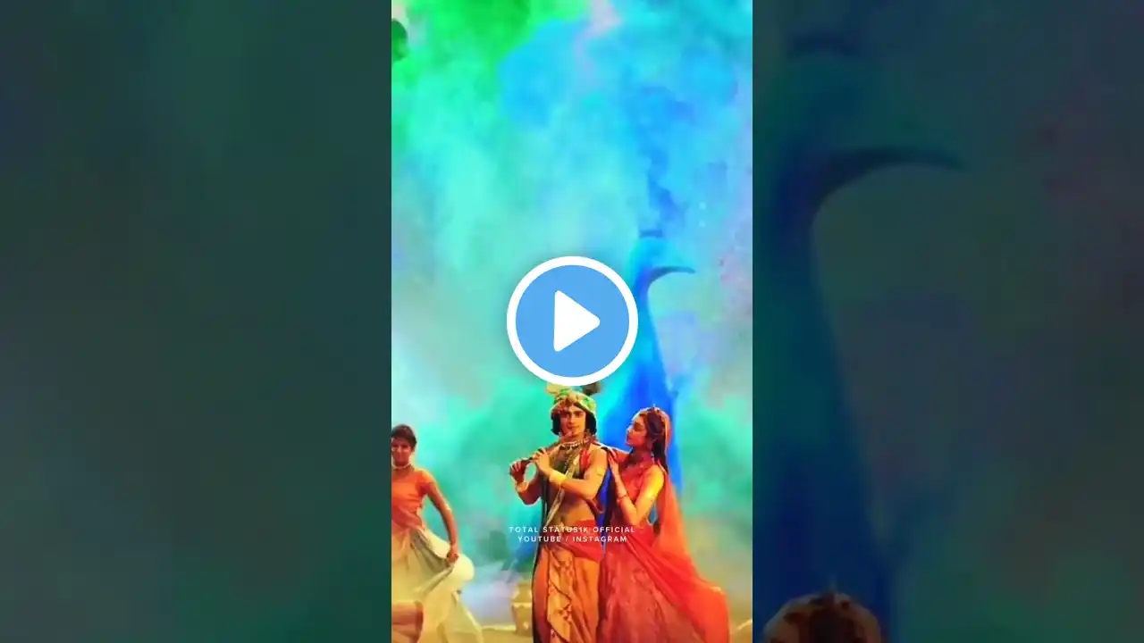 radha krishna Happy Holi cute status video #trending #holi #varndavan #krishnastatus #shortsfeed