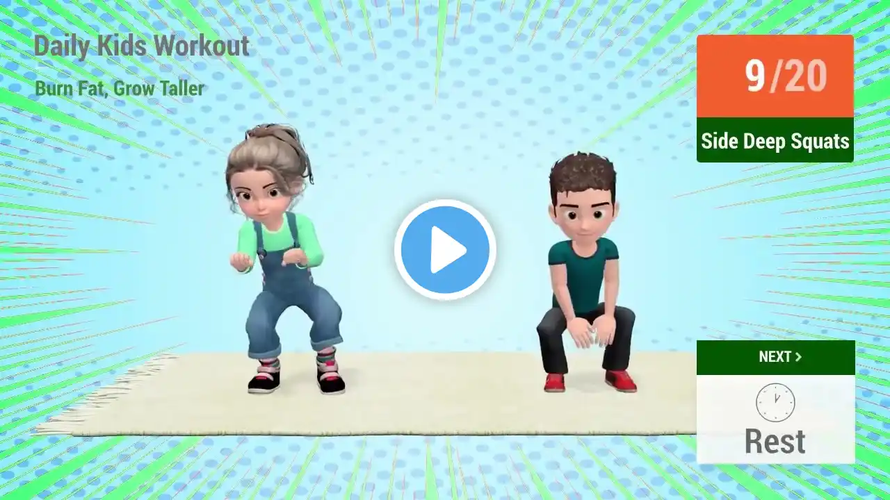 25 Min Daily kids Workout:Burn Fat ,Grow Taller