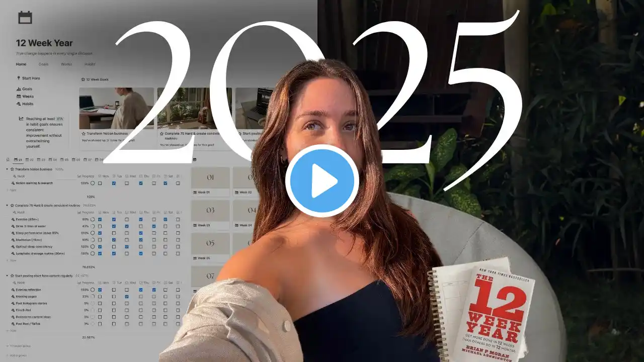 How I'm Planning my Goals for 2025 (+ Notion template) 12 Week Year