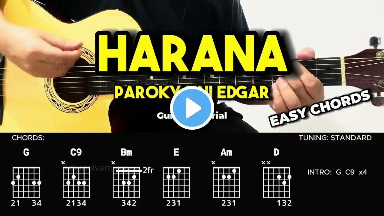 Harana - Parokya Ni Edgar | Easy Guitar Tutorial For Beginners (CHORDS & LYRICS) #guitarlesson