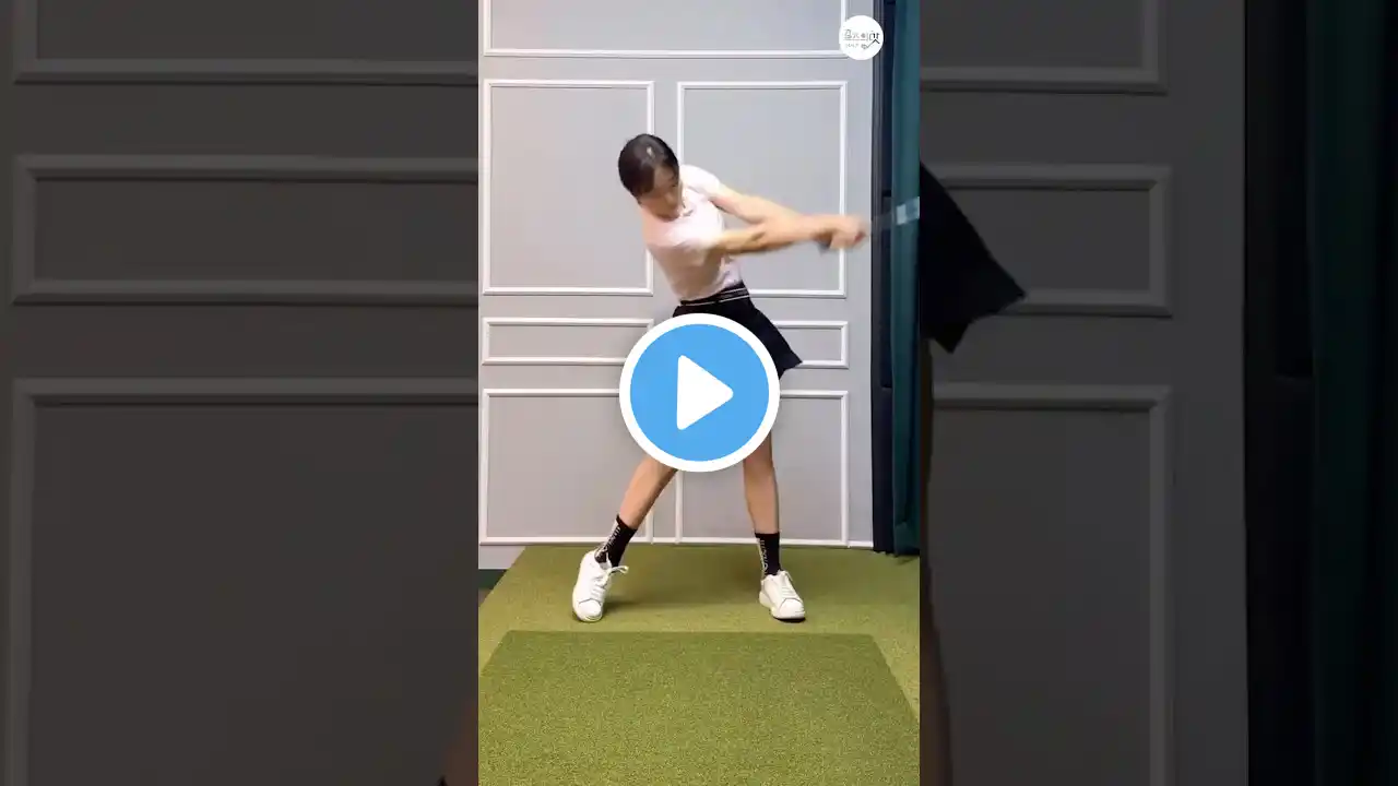 쵝오!! 정면과측면 #슬로우모션 ⭐️🩷🖤 | KLPGA 박송이(Songyi Park) 골프레슨_용산