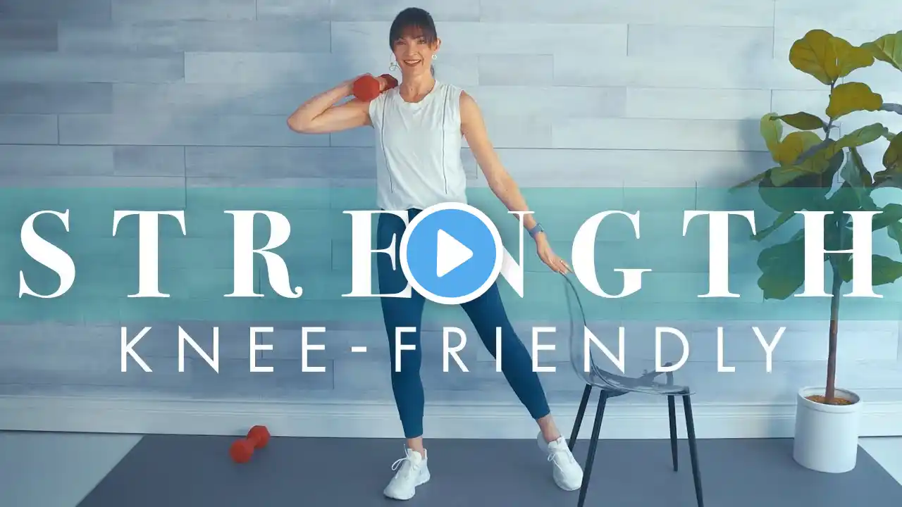 Strength Training at home! Senior & Beginner Dumbbell Workout // All Standing & Knee Friendly