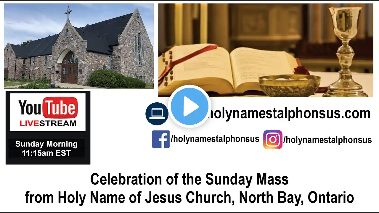 11:15am Sunday Mass LIVE! (January 5, 2025: Feast of the Epiphany of the Lord)