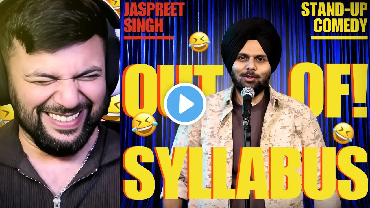 Pakistani Reacts to OUT OF SYLLABUS - JASPREET SINGH | STANDUP COMEDY