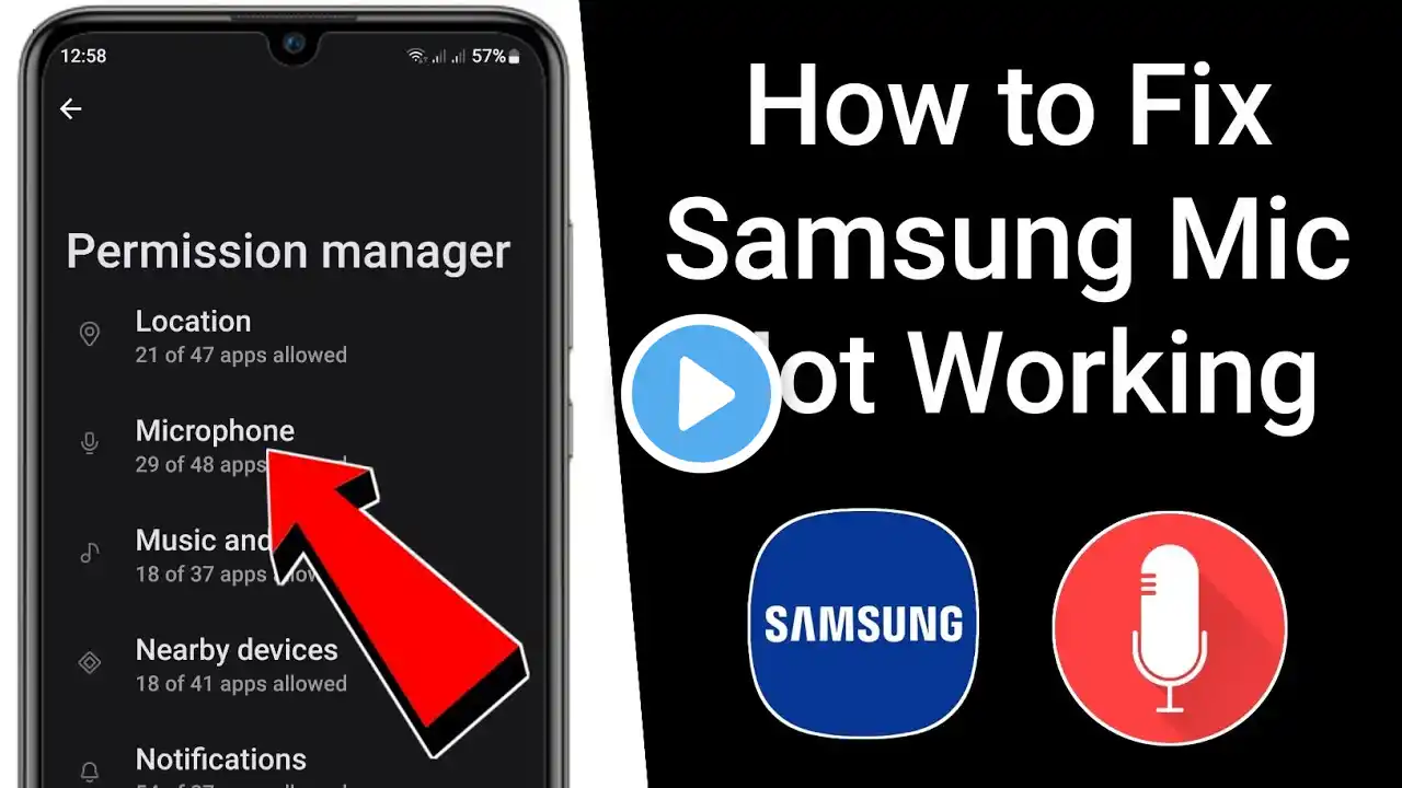 How to Fix Samsung Microphone Not Working | Samsung Mic Not Working