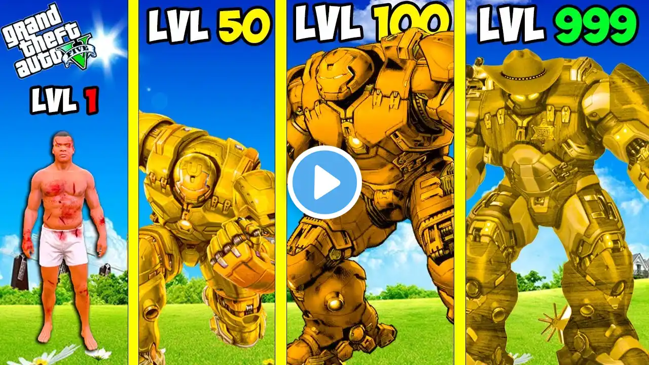 SHINCHAN Growing BIGGEST GOLD HULKBUSTER In GTA 5!