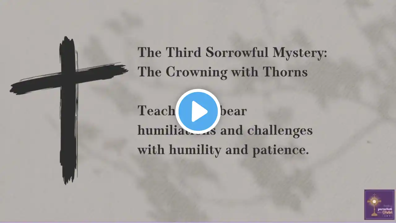 Lenten Journey Rosary: Sorrowful Mysteries