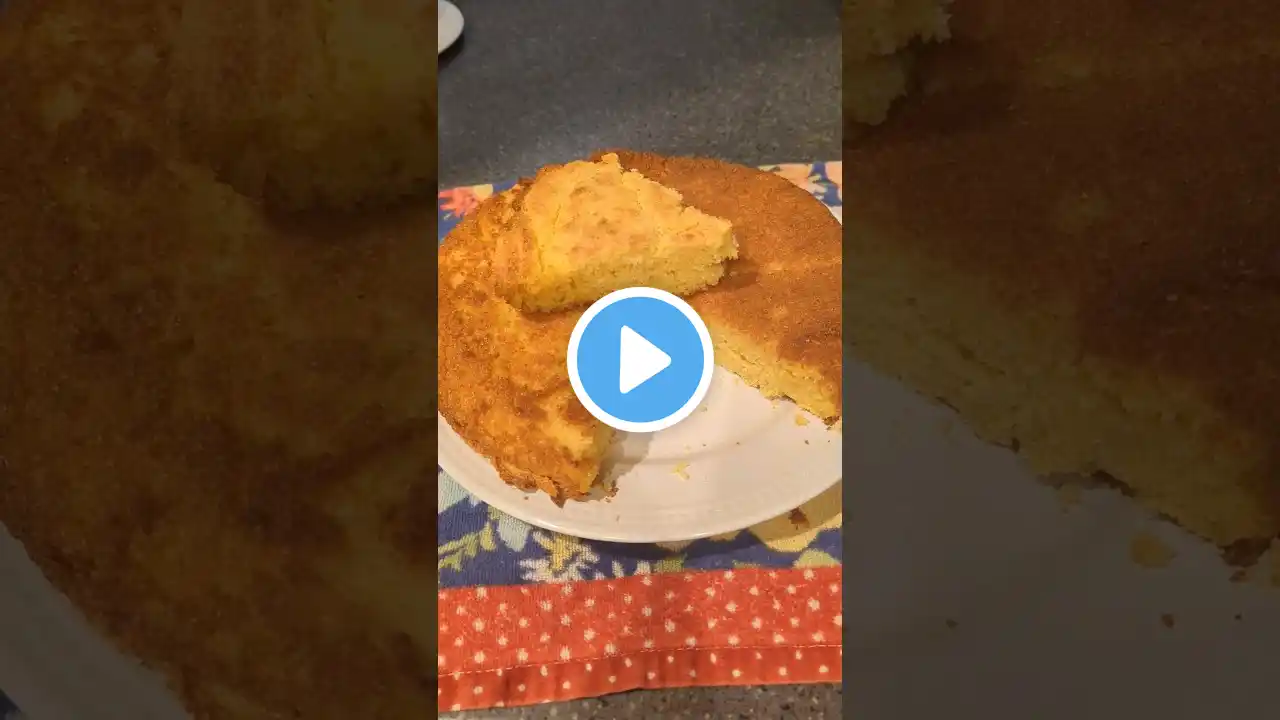 Easy Cornbread all we need is some greens #southerncooking #easyrecipe #food #shorts #simplecooking